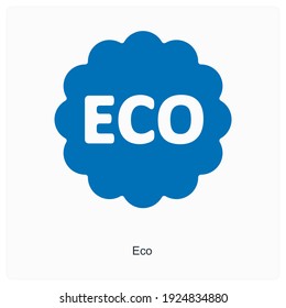 Eco or environmentally friendly icon concept