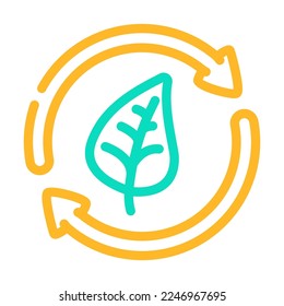 eco esg color icon vector. eco esg sign. isolated symbol illustration