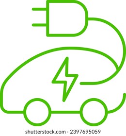 Symbol für Öko-Automobil-Linie
