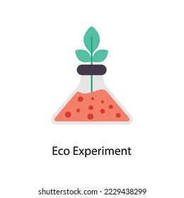 Eco Experiment vector Flat  Icons. Simple stock illustration