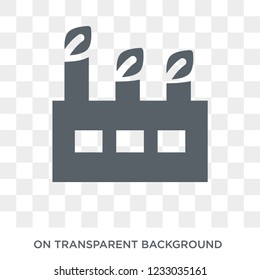 eco Factory icon. eco Factory design concept from Ecology collection. Simple element vector illustration on transparent background.