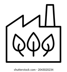 Eco Factory icon vector image. Can also be used for web apps, mobile apps and print media.