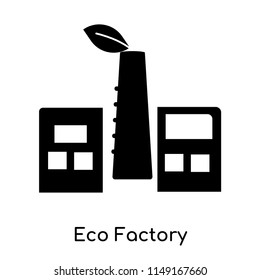 Eco Factory icon vector isolated on white background for your web and mobile app design, Eco Factory logo concept