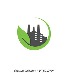 Eco Factory Industrial Logo Concept Design