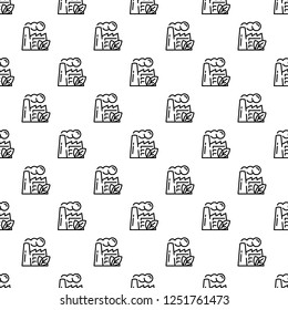 Eco factory pattern seamless vector repeat for any web design