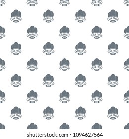 Eco farm fresh pattern vector seamless repeat for any web design