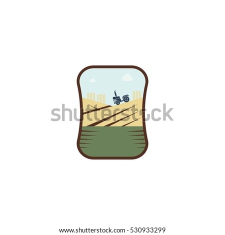 Eco Farm Vector Logo Design Element