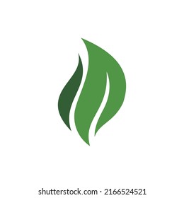 Eco fire logo. Vector image