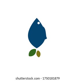 eco fish vector design template illustration