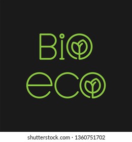 Eco flat vector icon. Bio flat vector icon
