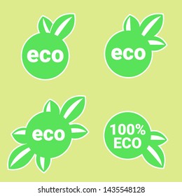 	
Eco flat vector icon. Ecology flat vector sign. Tree leaf flat vector icon