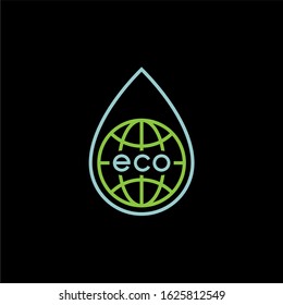 Eco flat vector icon. Ecology flat vector sign. Tree leaf flat vector icon