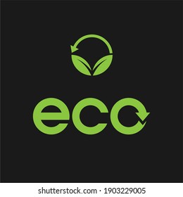 Eco flat vector icon. Ecology flat vector sign