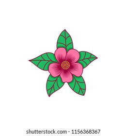 eco flower icon vector illustration