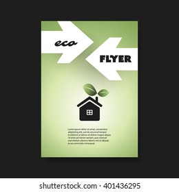 Eco Flyer Design Template With Logo Design