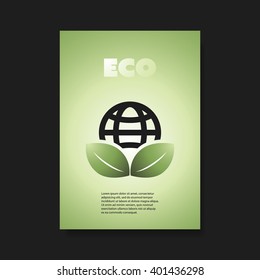 Eco Flyer Design Template With Logo Design