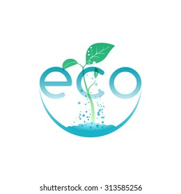Eco food, illustration for agriculture company or environment organization