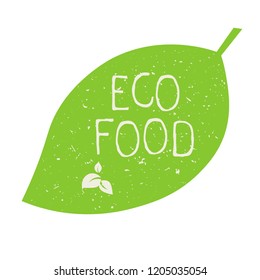 Eco food label and high quality product badges. Bio healthy organic, 100 bio and natural product icon. Emblems for cafe, packaging etc. Vector