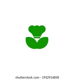 Ilustración vectorial del logotipo de los alimentos ecológicos. Recomendado Para Restaurante Vegan, Comida Sana Y Otros.