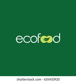 Eco Food Logo Vector Template