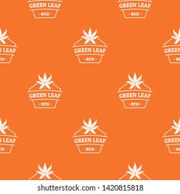 Eco food pattern vector orange for any web design best