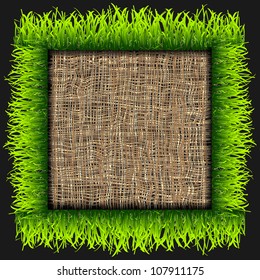 Eco frame. Vector eps10
