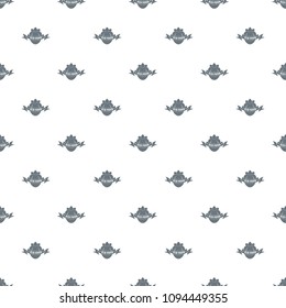 Eco fresh food pattern vector seamless repeat for any web design