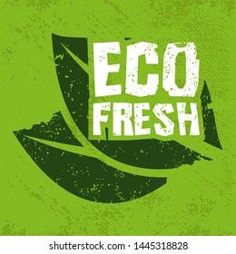 Eco Fresh Grunge Background. Vector Illustration.