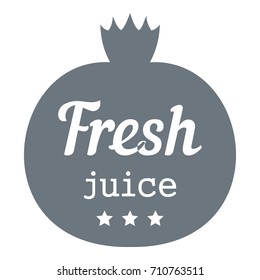 Eco fresh juice logo. Simple illustration of eco fresh juice vector logo for web design isolated on white background