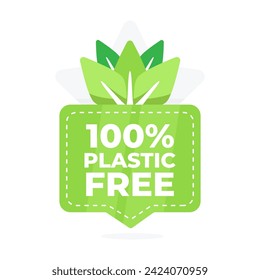 Eco amigable 100 pegatinas libres de plástico con gráficos de hojas para la comercialización sostenible de productos