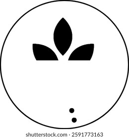 Eco friendly agriculture logo with stylized patterns 