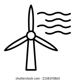 Fuente de energía alternativa ecológica e icono de reciclado de residuos, concepto de tierra ecológica simple de color negro ilustración de vector plano, aislado en blanco. Ambiente del mundo de limpieza.