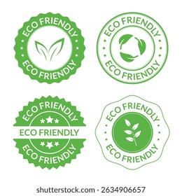 Eco Friendly Badge Design, Free Nature Badge, Vector