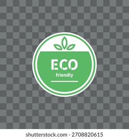 Insignia ecológica, pegatina - Ilustración vectorial