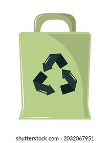 icono de bolso ecológico