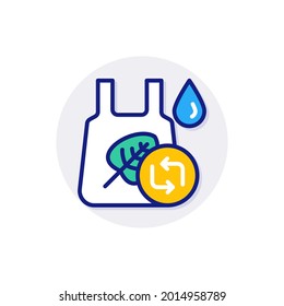 Eco Friendly Bag icon in vector. Logotype