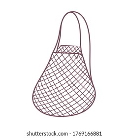 umweltfreundliche Tasche einzeln auf Symboldesign, weißer Hintergrund Vektorgrafik