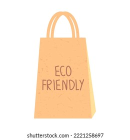 eco friendly bag on white background
