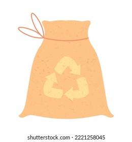 bolsa ecológica sobre fondo blanco