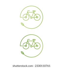Eco Friendly Bicycle Icon Vector Design.