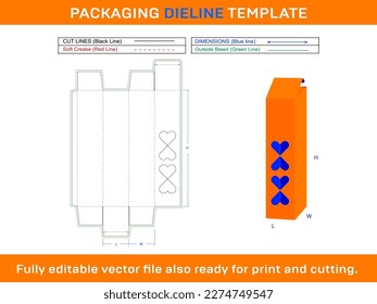 Eco Friendly Candle Box Dieline Template