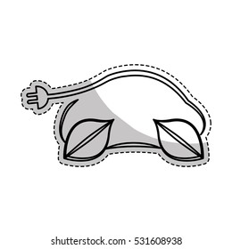 eco friendly car icon image vector illustration design 