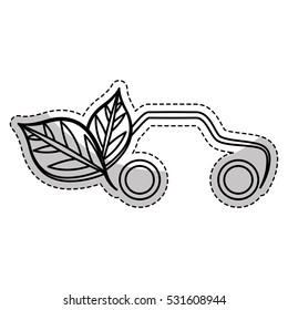 eco friendly car icon image vector illustration design 