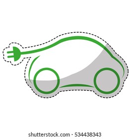 eco friendly car icon image vector illustration design 
