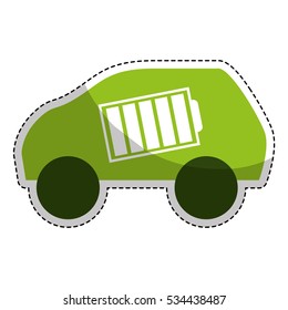 eco friendly car icon image vector illustration design 