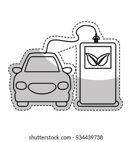 eco friendly car icon image vector illustration design 