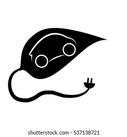 eco friendly car icon image vector illustration design 
