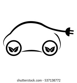 eco friendly car icon image vector illustration design 