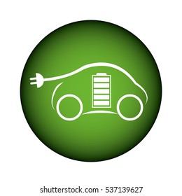 eco friendly car icon image vector illustration design 