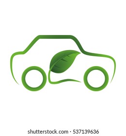 eco friendly car icon image vector illustration design 